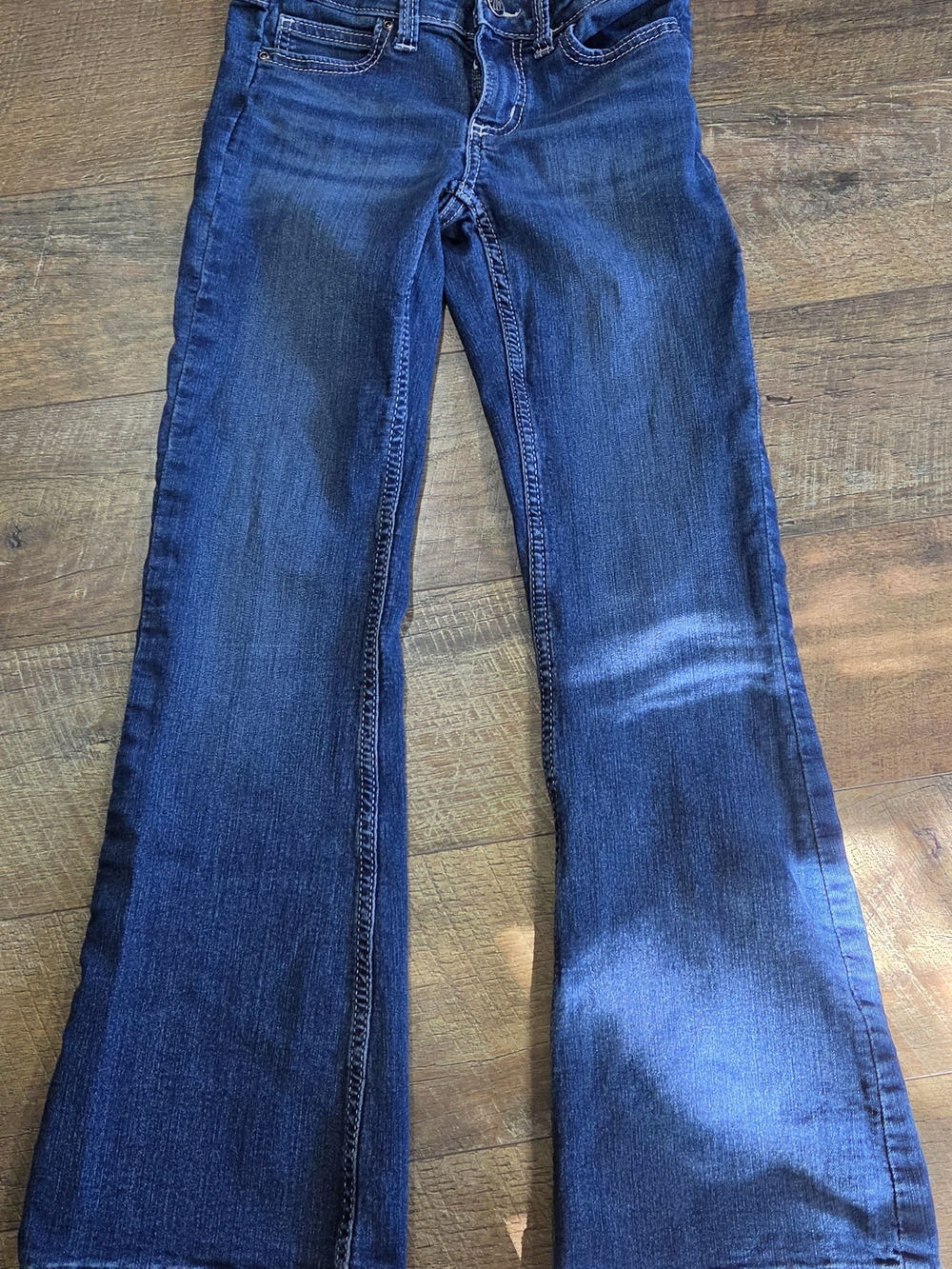 Girls Wrangler Dark Blue Flare Jeans